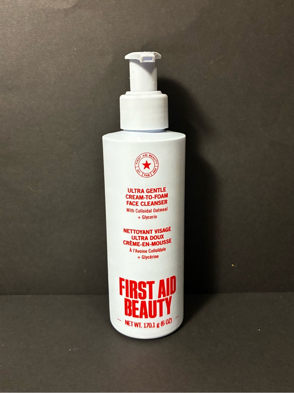 First Aid Beauty Ultra Gentle Cream-to-Foam Face Cleanser $27 MSRP  6 Oz NEW!